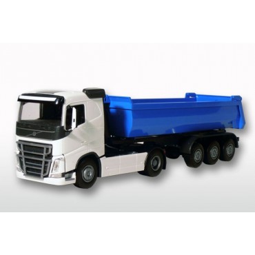 Emek Volvo FH (New) 2-As Wit met Blauwe 3-As Kieper - EM22352 Emek Volvo FH (New) 2-As Wit met Blauwe 3-As Kieper - EM22352