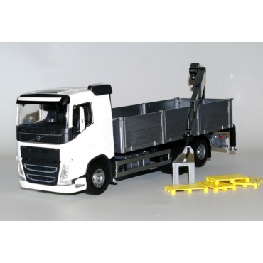 Emek Volvo FH (New) met Bouwmaterialenopbouw met Kraan Wit - EM50352 Emek Volvo FH (New) met Bouwmaterialenopbouw met Kraan Wit - EM50352