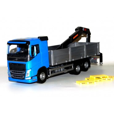 Emek Volvo FH (New) met Bouwmaterialenopbouw met Kraan Blauw - EM50354 Emek Volvo FH (New) met Bouwmaterialenopbouw met Kraan Blauw - EM50354