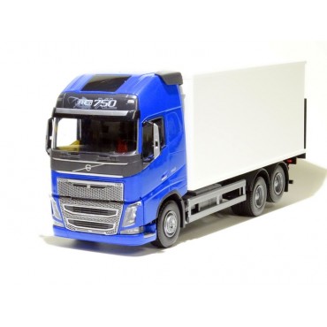 Emek Volvo FH Bakwagen Dubbele as met Laadklep Blauw - EM89114