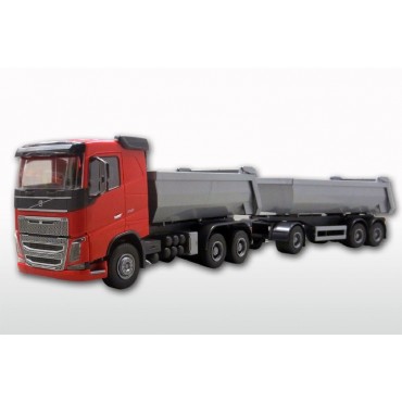 Emek Volvo FH (New) 3-As kieper Rood met 3-As Kieptrailer - EM20355 Emek Volvo FH (New) 3-As kieper Rood met 3-As Kieptrailer - EM20355